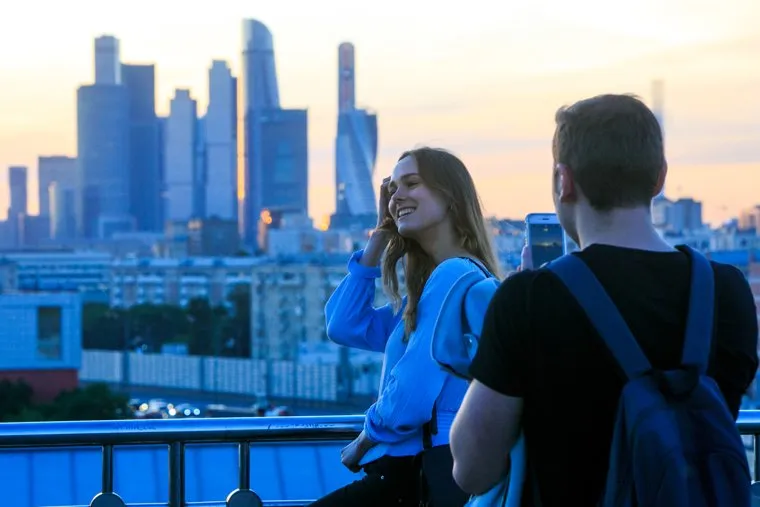 Виды Москвы. Воробьевы горы, Андреевская набережная, москва-сити, город москва