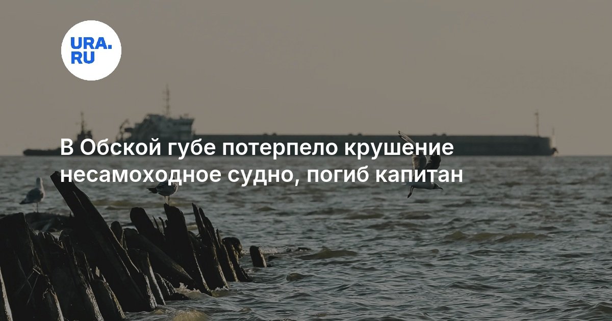 В Обской губе потерпело крушение несамоходное судно, погиб капитан