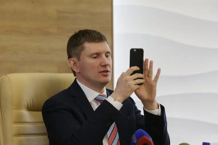 Первая пресс-конференция губернатора Пермского края Максима Решетникова. Пермь