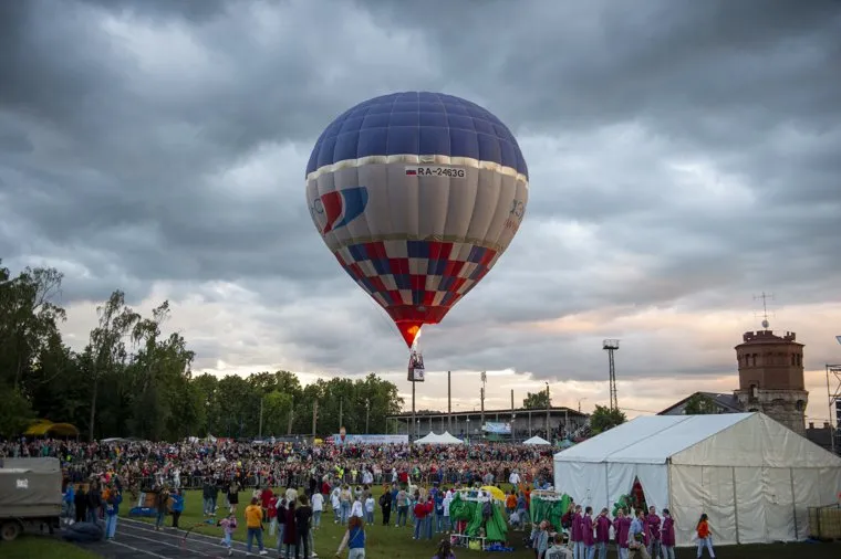 Открытие XX фестиваля воздухоплавателей "Небесная ярмарка" 2022. Кунгур