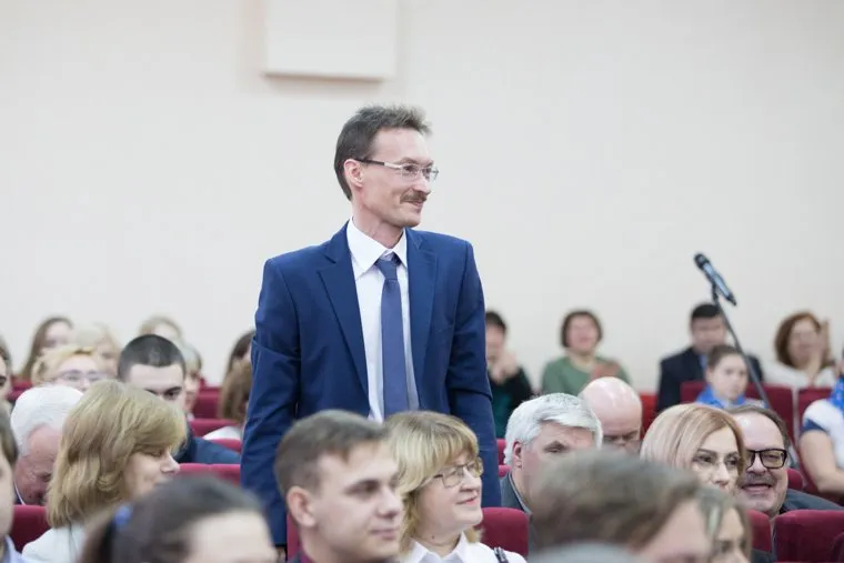 Встреча врио губернатора со студентами и преподавателями КГУ. г. Курган, маслюженко денис