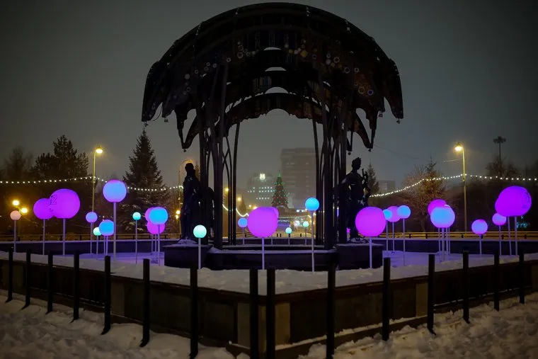 Новогоднее оформление. Тюмень