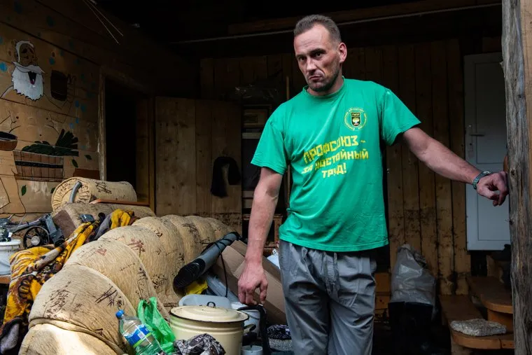 Последствия паводка в городе Нижние Серги. Свердловская область