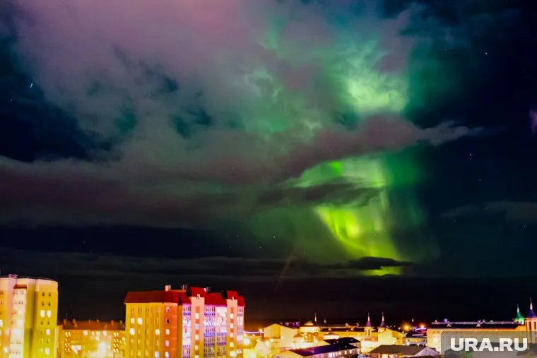 Курганцы оценили красоту северного сияния (архивное фото)
