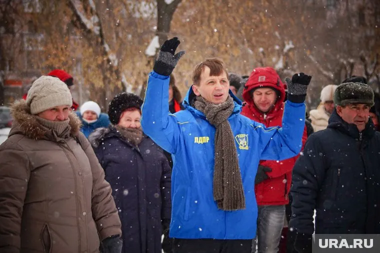 Из-за холодной погоды пришли не все желающие