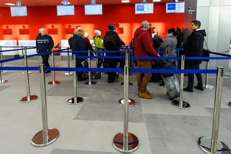 Улёт первого пассажира из аэропорта Игорь Курчатов. Челябинск