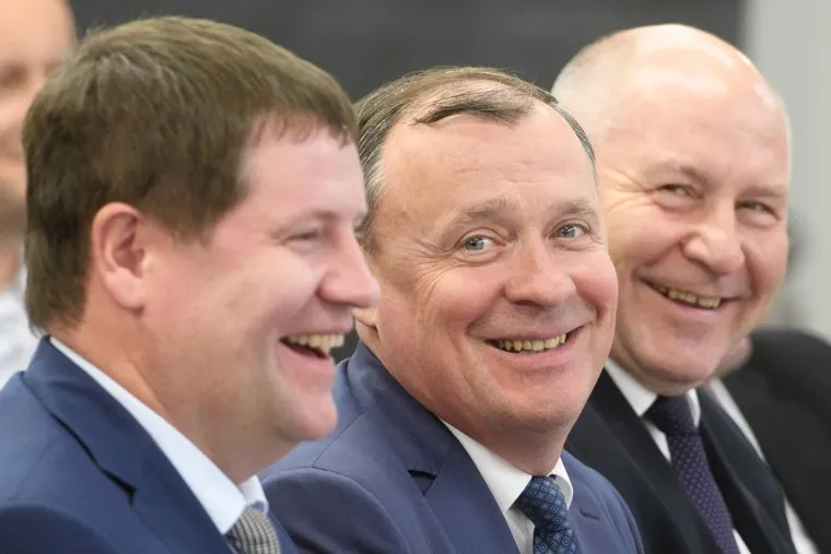 Пресс-конференция  губернатора Свердловской области Евгения Куйвашева в конгресс-центре по итогам «Иннопром 2019»