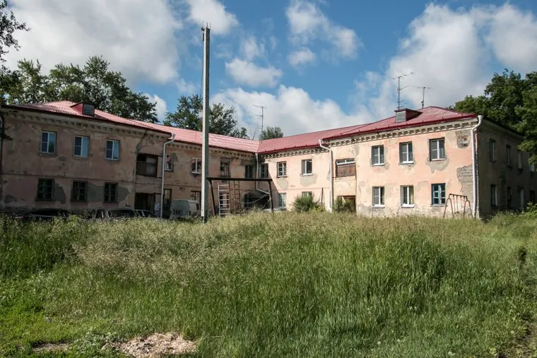Жилой дом - улицаТехническая 9. Курган, старый дом, улица техническая 9
