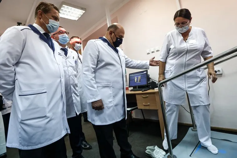 Михаил Мишустин во время визита в Читу. Чита