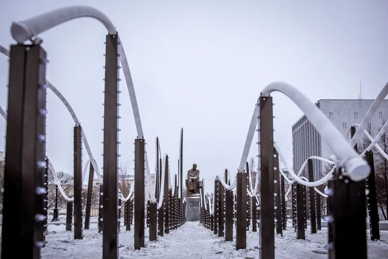 Обновленный сквер Попова. Екатеринбург, памятник попову