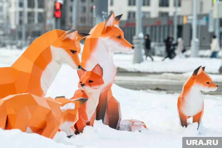 Лиса, по сообщеням очевидцев, ловила мышей