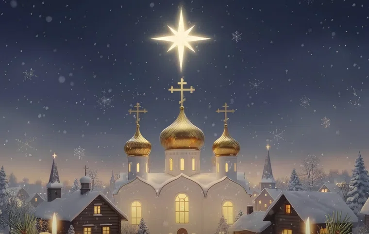 Красивые открытки на Рождество Христово