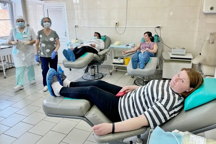 Центр переливания крови. Акция 