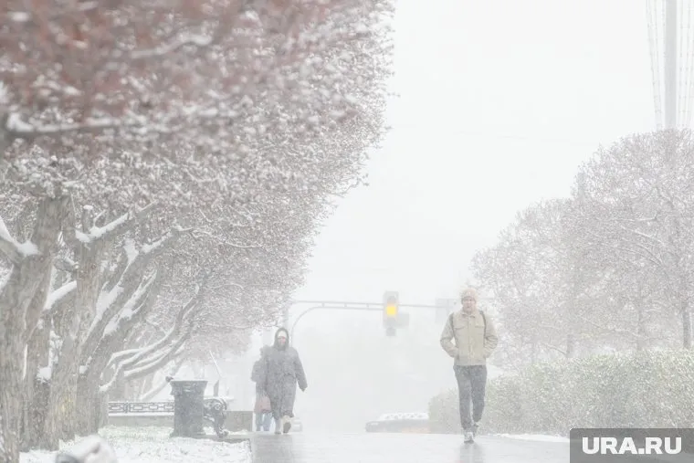 Снегопады обрушились на Урал 28 апреля