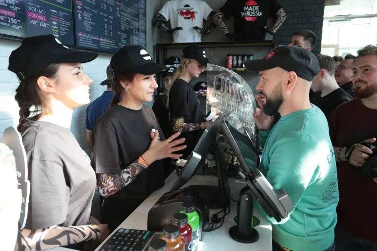 Открытие бургерной Black star burger в Перми