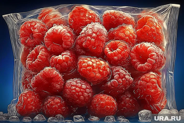 Малину можно замораживать в пакетах