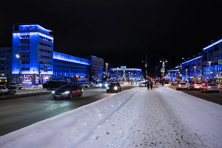 Освещение города. Пермь