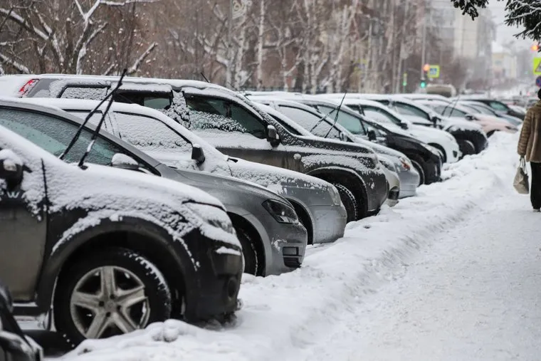 Снег в городе. Курган