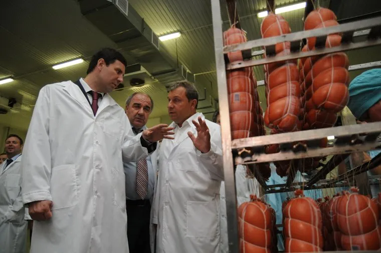 Визит Юревича в Чебаркуль. Челябинск., юревич михаил, колбаса, берестов александр