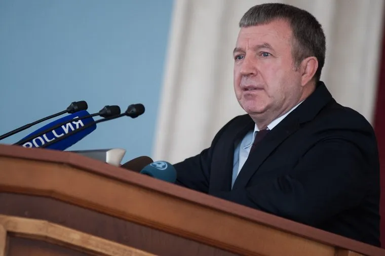 Прощальная речь генерал-лейтенанта полиции Михаила Бородина с постом начальника ГУ МВД по Свердловской области. Екатеринбург