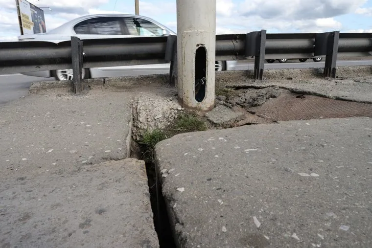 Аварийное состояние Некрасовского моста. Курган