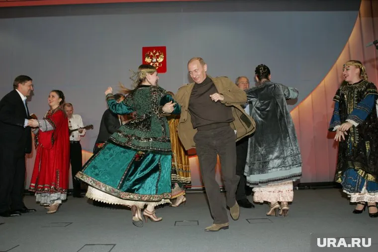 Видео было снято во время последней встречи Владимира Путина и Джорджа Буша-младшего