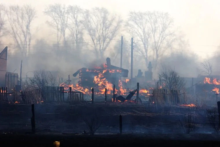 Пожар в Логовушке. Курган