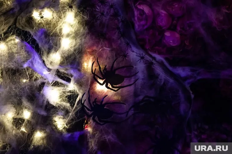 Интерьер пространства выполнен в мрачных тонах