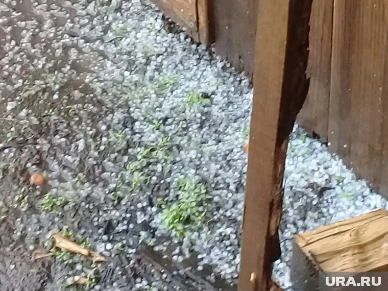 В Перми выпал град