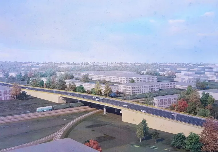 Выездное совещание с участием руководства города и генерального подрядчика строительства моста ЖБИ. Курган