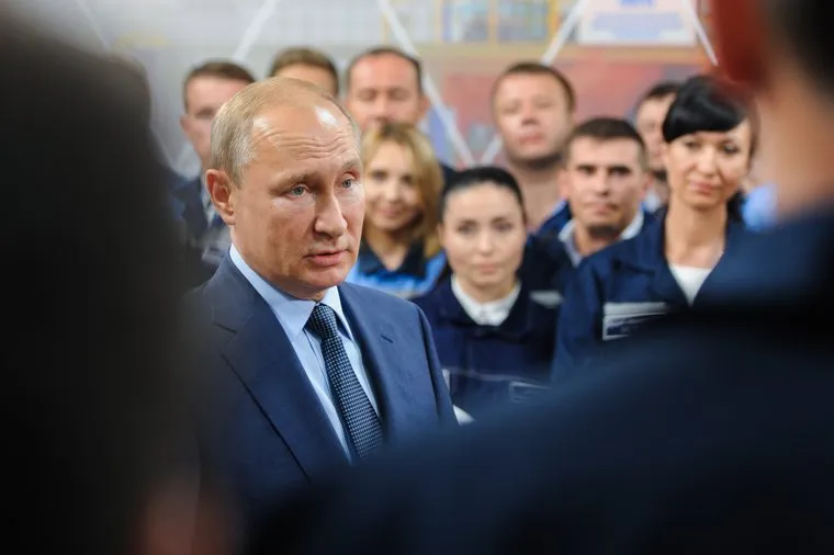 Визит Президента РФ Владимира Путина на открытие Аглофабрики ММК. Челябинская область