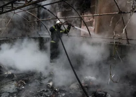 В ХМАО при пожаре в «Магните» есть пострадавшие