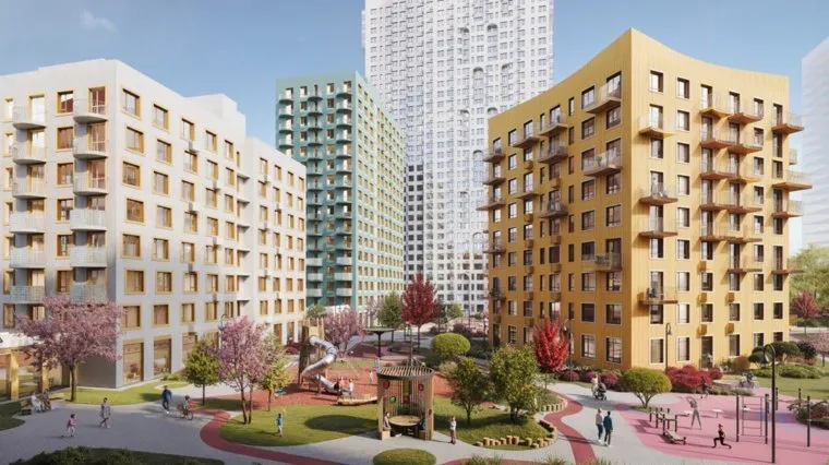 За счет малоэтажности проекта «Астон.Движение» во двор попадает много света