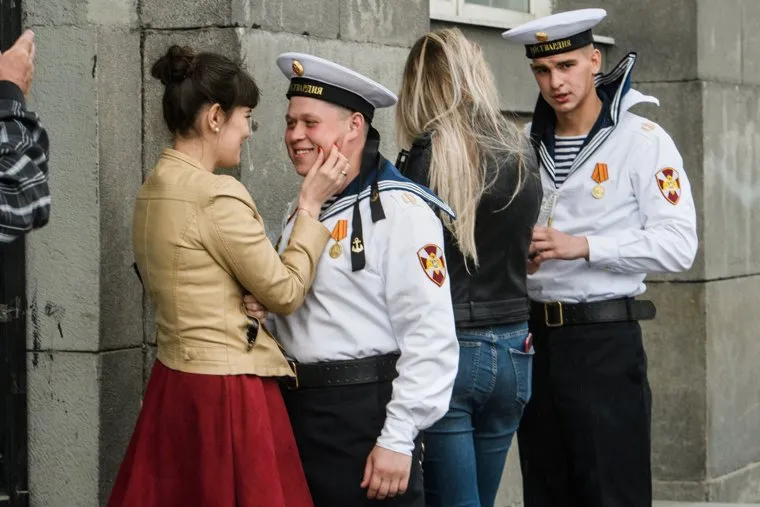 Парад Победы и акция "Бессмертный полк". Екатеринбург