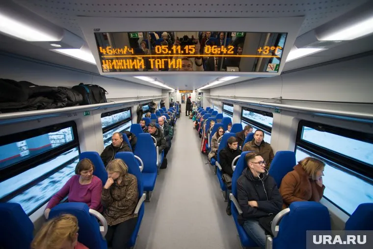 Группа детей ехала в электричке «Ласточка» на полу