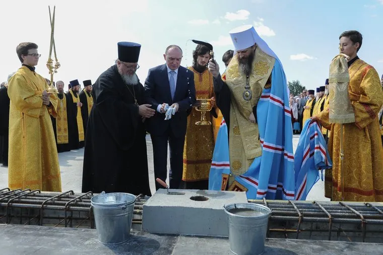 Закладка капсулы Кафедральный собор Рождества Христова Челябинск