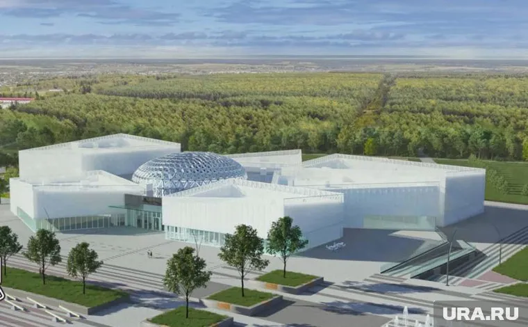 «Парящий» в воздухе детский развлекательный центр в виде ломаных кристаллов заработает летом 2025 года