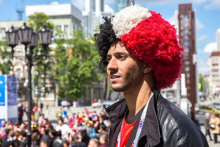 Улица Вайнера перед матчем Египет - Уругвай. Екатеринбург