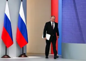 Послание Путина показали в космосе