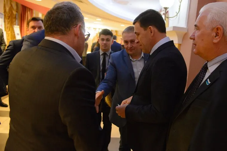 XXXII конференция Свердловского регионального отделения партии "Единая Россия". Екатеринбург, тунгусов владимир, якимов виктор, альшевских андрей, куйвашев евгений, детченя иван