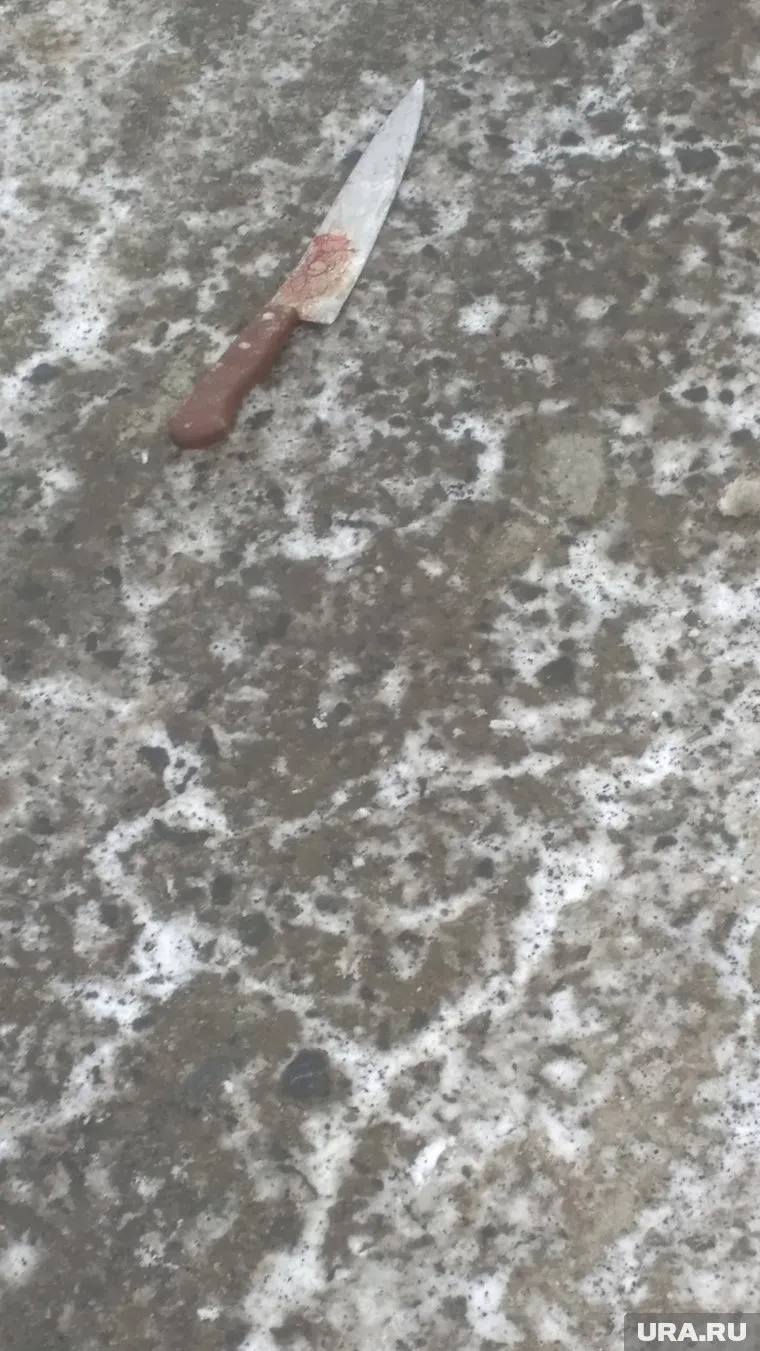 На месте убийства нашли окровавленный нож