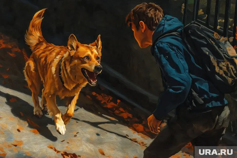 Собаки бегают по территории