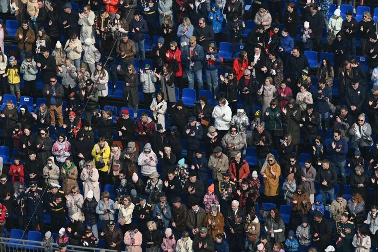 Парад Победы с башни администрации Екатеринбурга. Екатеринбург 