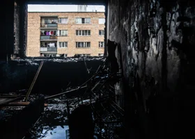 МЧС опубликовали кадры с места смертельного пожара в Новом Уренгое