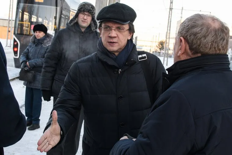 Александр Высокинский тестирует новые трамваи. Екатеринбург, гагарин анатолий, редин алексей