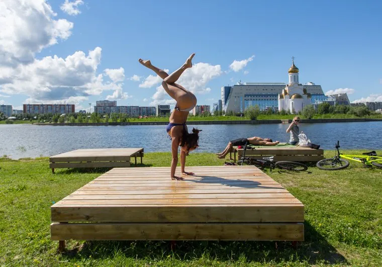 Город летом. Сургут