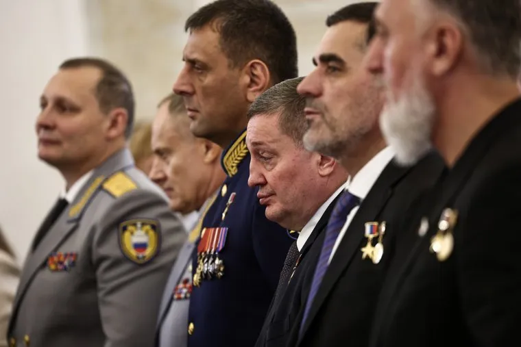 Президент России Владимир Путин на вручении наград Героям России в Кремле. Москва