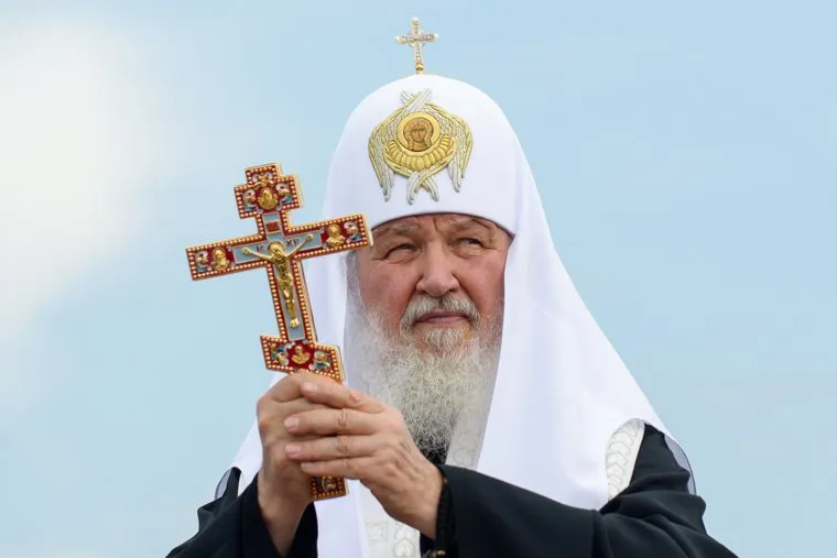 Патриарх Кирилл в Кургане на церемонии освящения закладного камня Троицкого храма, православие, патриарх, патриарх кирилл