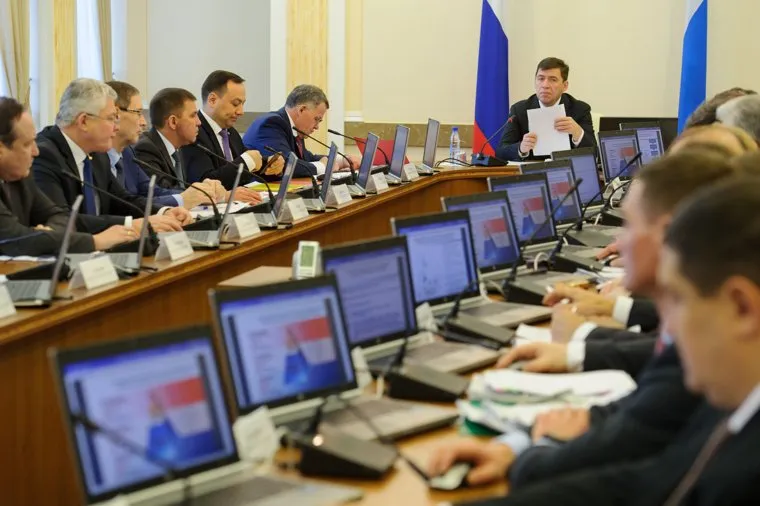 Заседание правительства Свердловской области. Екатеринбург, куйвашев евгений, заседание правительства со