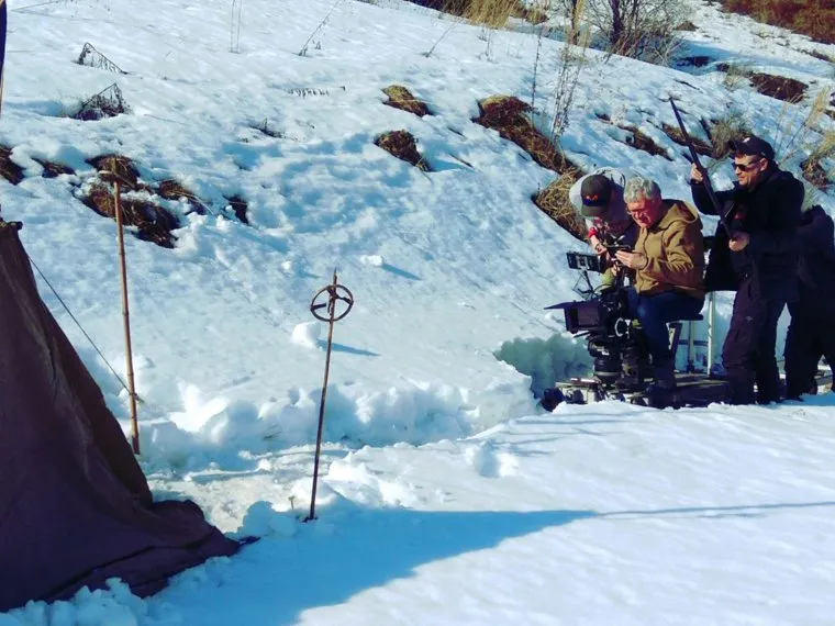 Съемки тизера к фильму "Перевал Дятлова" в селе Чусовом